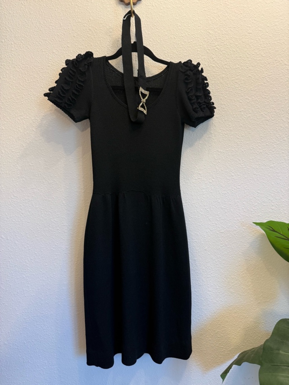 Vintage St. John for Marshall Field’s Black Knit Dress ✨